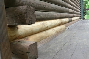 Log Home Repair | Log Home Log Replacement